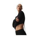 Alo Women's Pointelle Sweater Be Mine Cardigan - Black