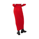 Alo Women's Cashmere Ribbed High-Waist Winter Dream Skirt - Red Flame