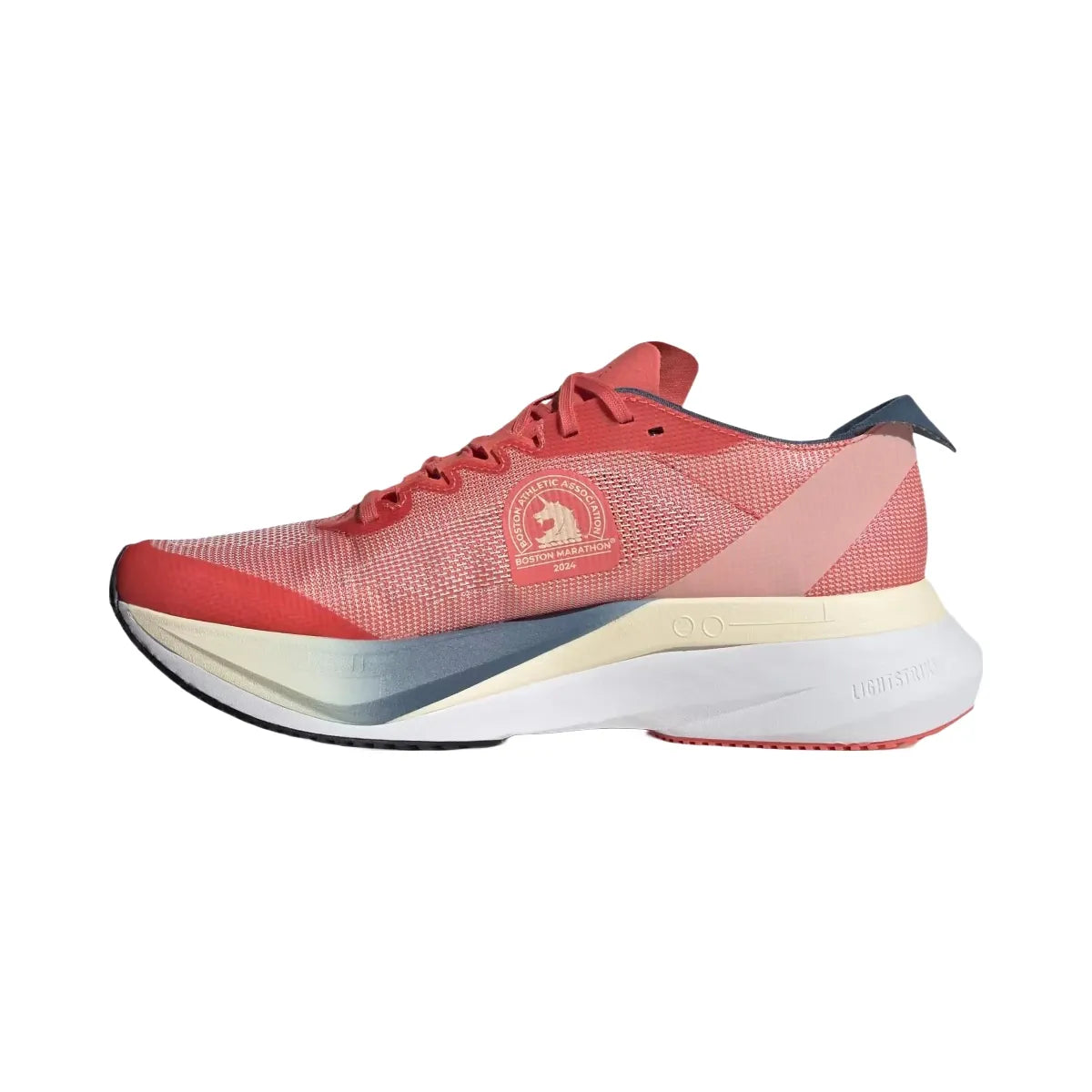Adidas Adizero Boston 12 Boston Marathon Preloved Scarlet Wonder White Preloved Ink