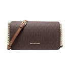 Michael Kors Jet Set Medium Signature Logo Crossbody Bag Brown
