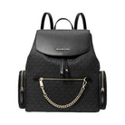 Michael Kors Jet Set Large Logo Backpack Black