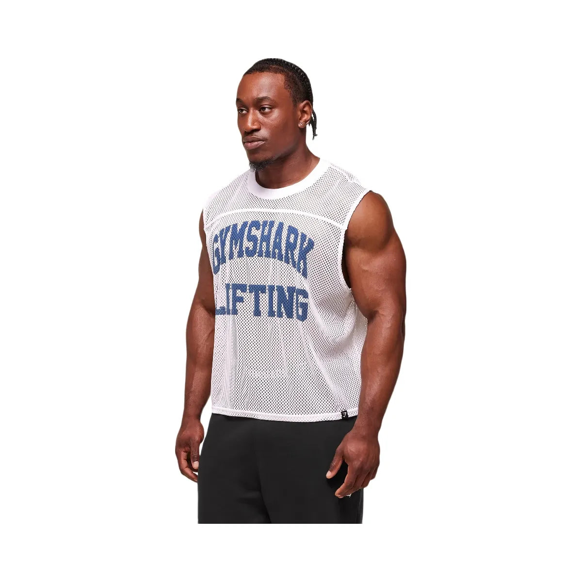 Gymshark Mesh Oversized Tank - White
