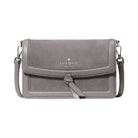 Kate Spade Knott Suede Mini Flap Crossbody Hare Grey