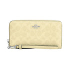 Coach Long Zip Around Wallet In Signature Canvas Signature Canvas-Silver-Hay