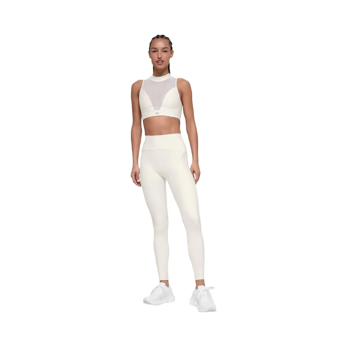 Alo Women's Airlift Mesh Infatuation Bra - Ivory