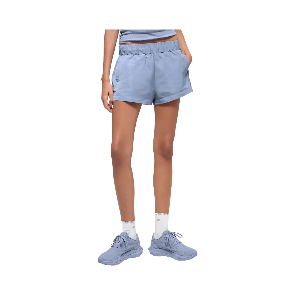 Alo Women's High-Waist Socialite Short - Winter Frost