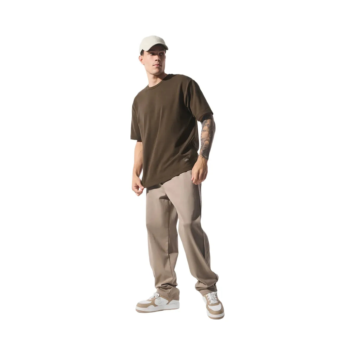 Alo Men's Double Take Short Sleeve - Espresso