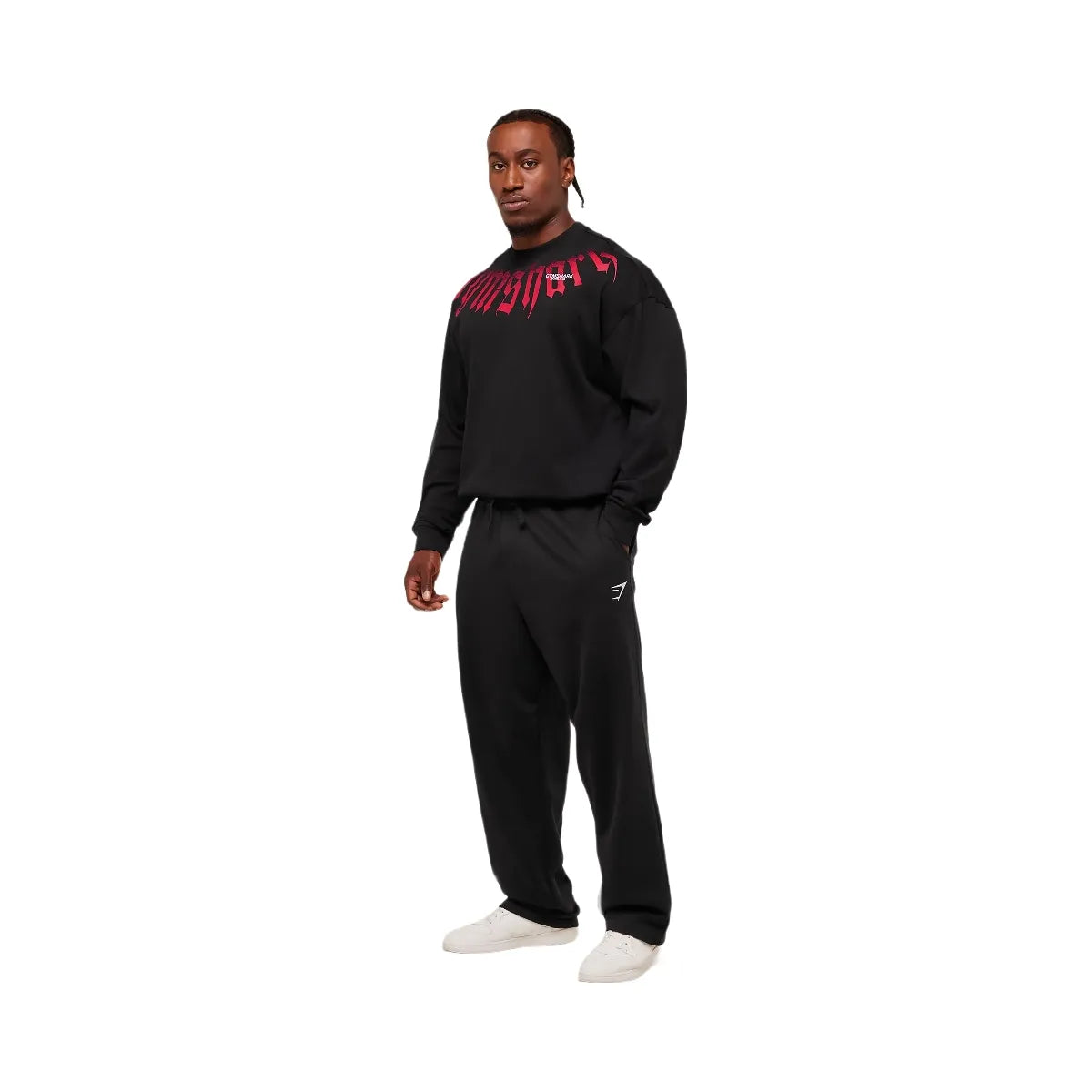 Gymshark Fade Graphic Long Sleeve T-Shirt - GS Black