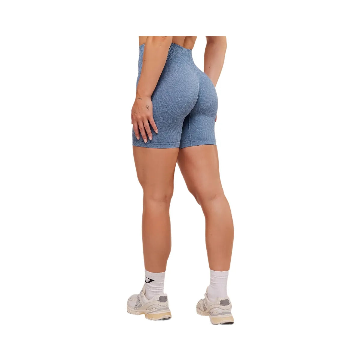 Gymshark Adapt Animal Seamless Shorts - Worn Blue/Peri Blue
