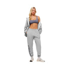 Gymshark Embroidered Logo Joggers - Light Grey Core Marl