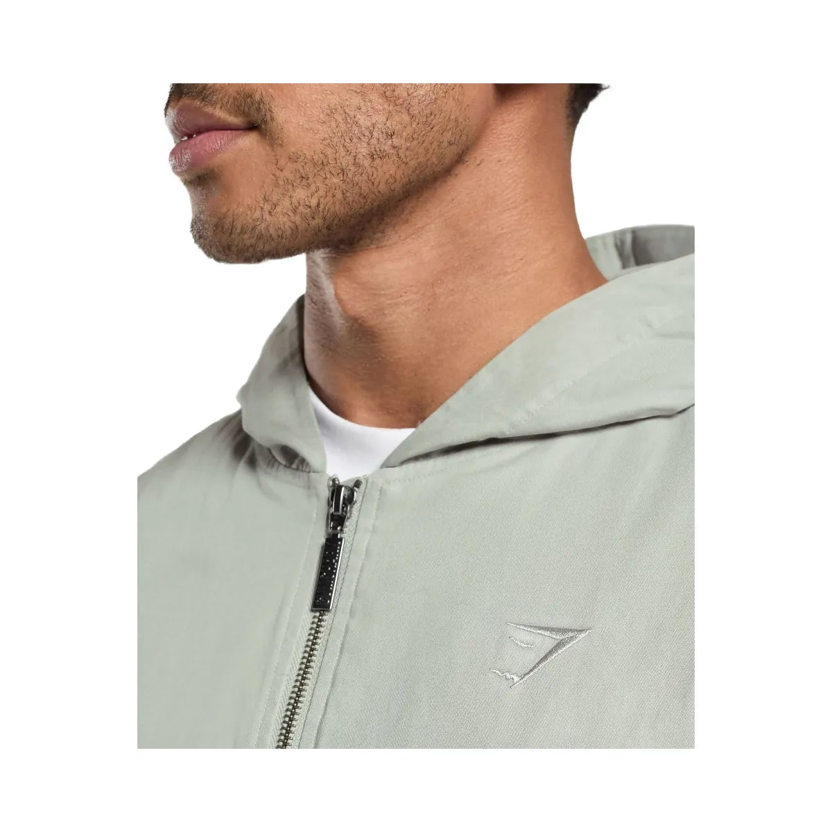 Gymshark Oversized Hooded Jacket - Stone Grey