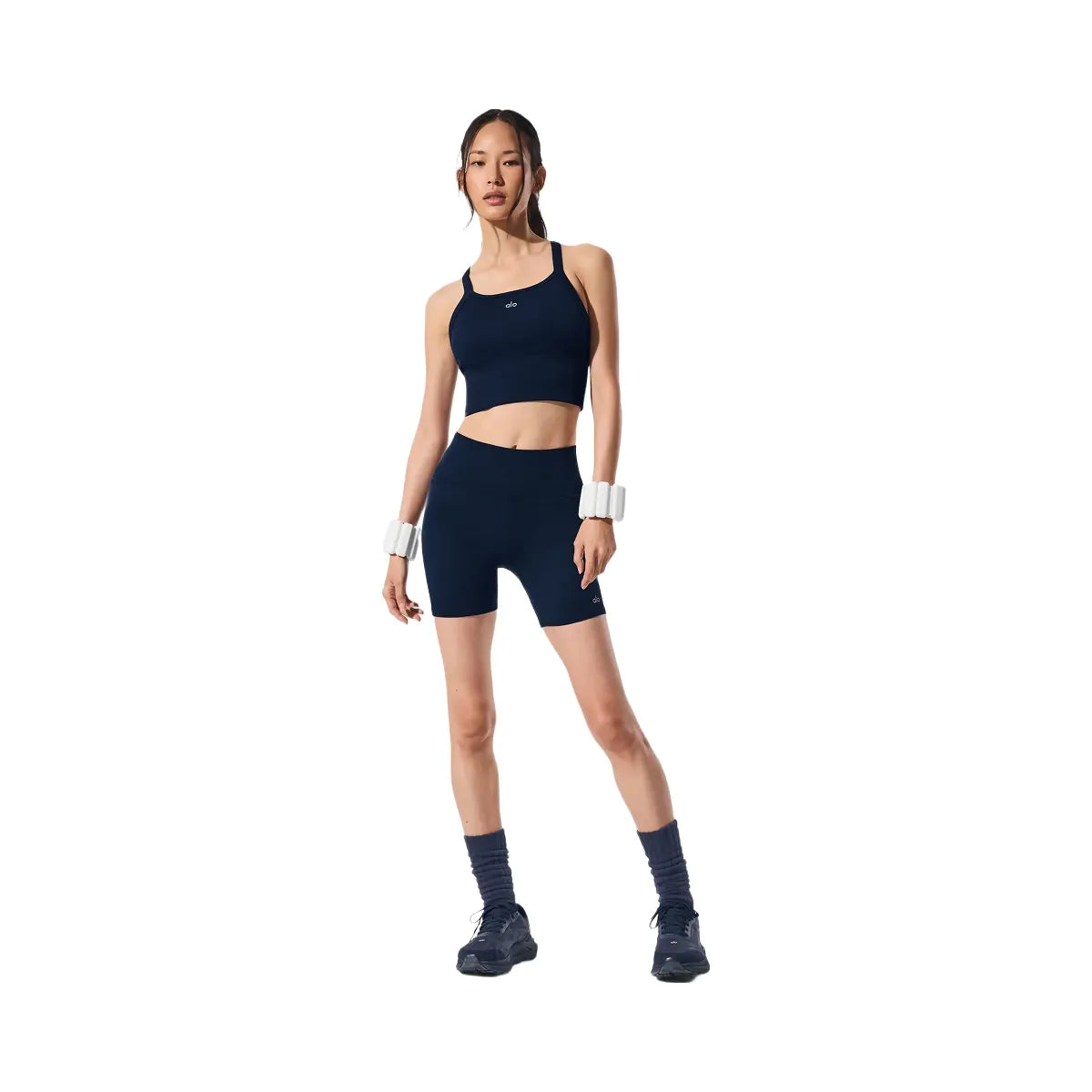 Alo Women's Seamless Ribbed Favorite Bra Tank - Navy