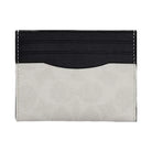 Coach Slim Id Card Case In Signature Canvas Signature Canvas-Chalk & Black