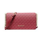 Michael Kors Jet Set Medium Signature Logo Crossbody Bag Cherry