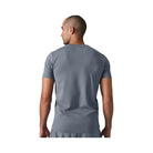 Alo Men's Conquer Reform Crewneck Short Sleeve - Steel Grey