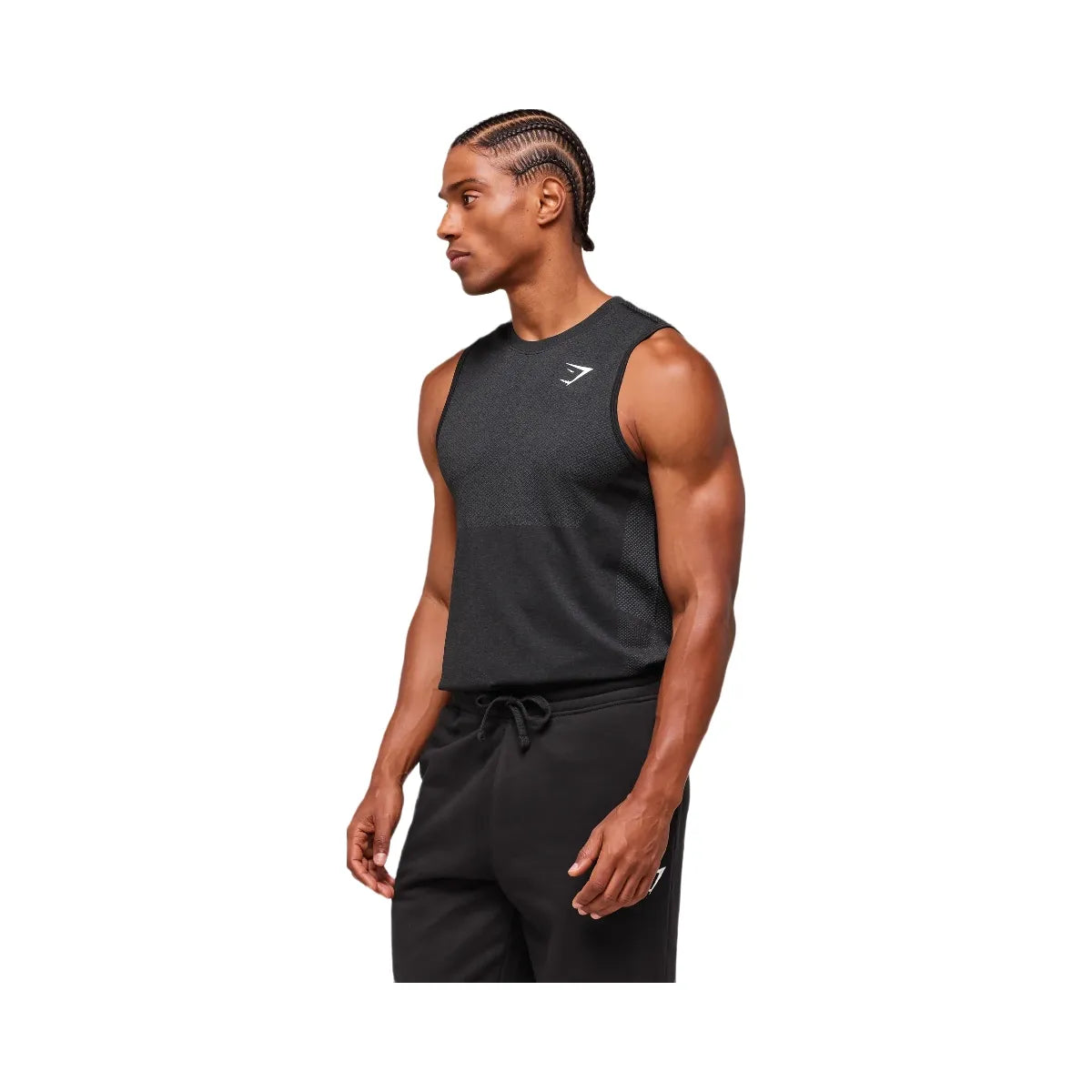Gymshark Vital Tank - Black/Silhouette Grey