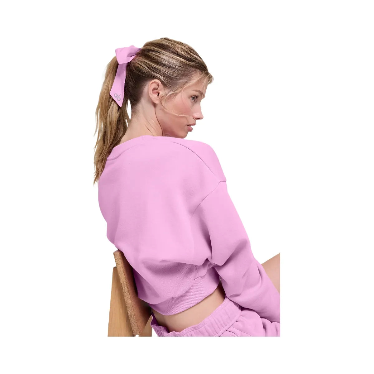 Alo Love Knots Tie Scrunchie - Candy Heart Pink