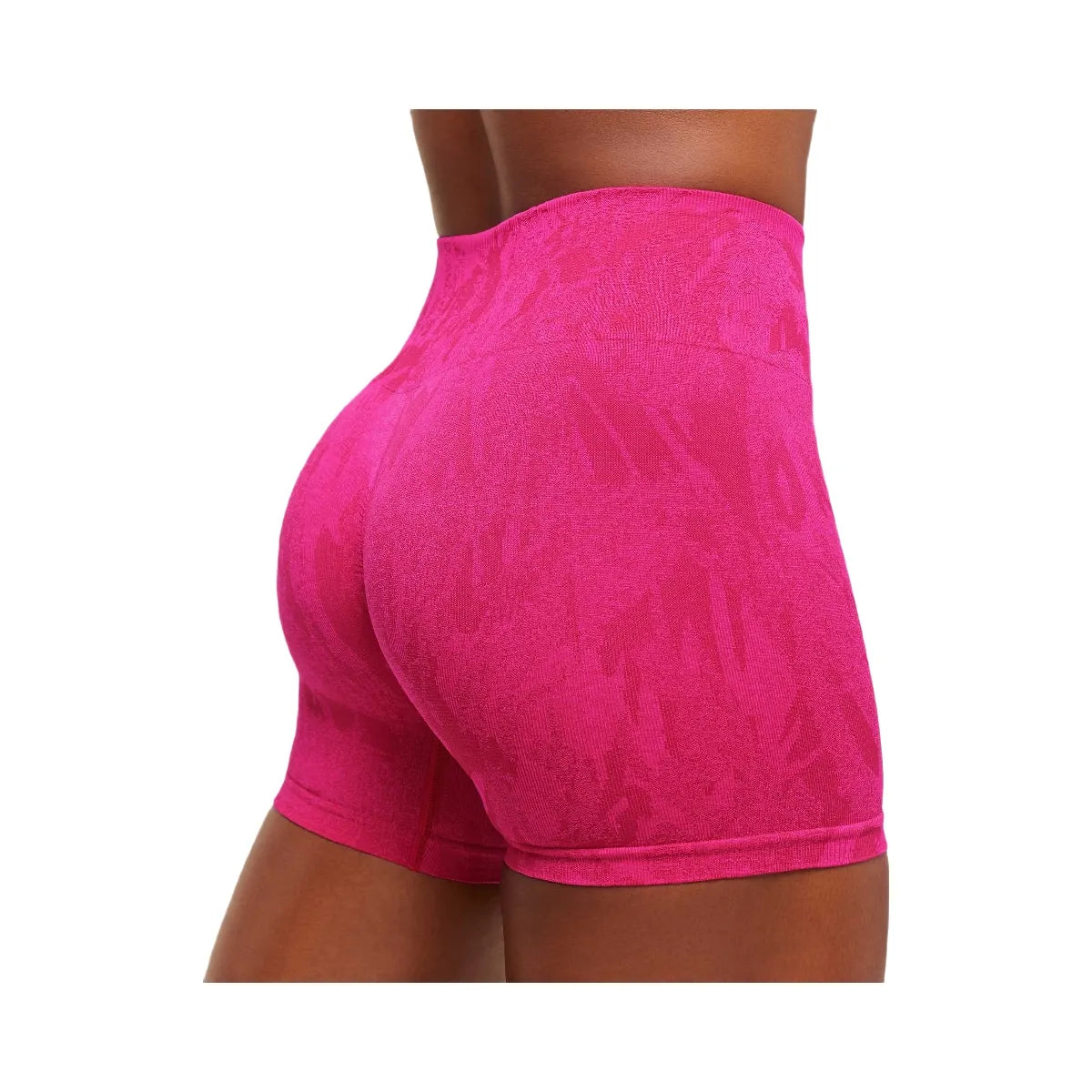 Gymshark Adapt Camo Seamless Shorts - Build Pink/Energy Pink