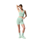 Alo Women's 5" Airbrush High-Waist Biker Short - Spearmint