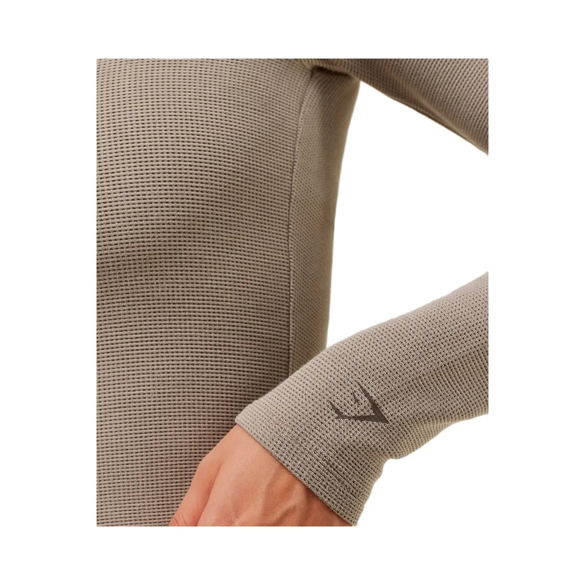 Gymshark Waffle Long Sleeve Top - Lifestyle Brown