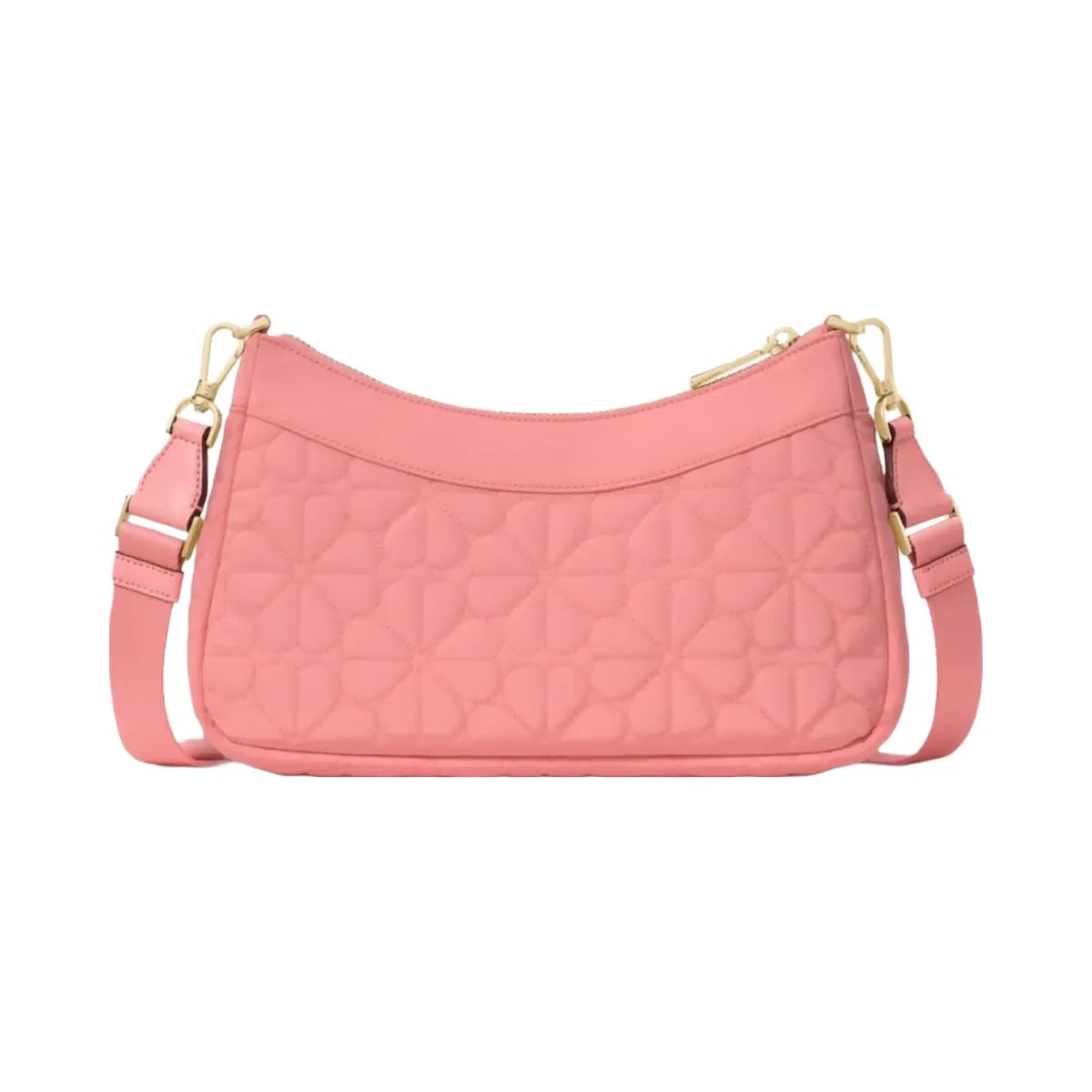 Kate Spade Flower Quilted Fabric Convertible Crossbody Terracotta Tile