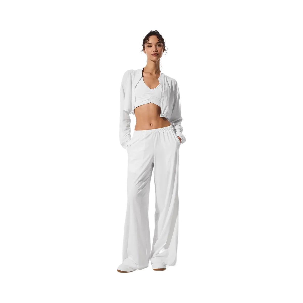 Alo Women's Breezy Wide Leg Pant (Long) - White