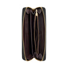 Coach Boxed Long Zip Around Wallet In Signature Leather Gold-Black