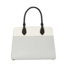 Kate Spade Madison Colorblock Saffiano Leather Medium Satchel Platinum Grey Multi