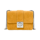 Kate Spade Phoebe Suede Turnlock Mini Flap Crossbody Squash Blossom