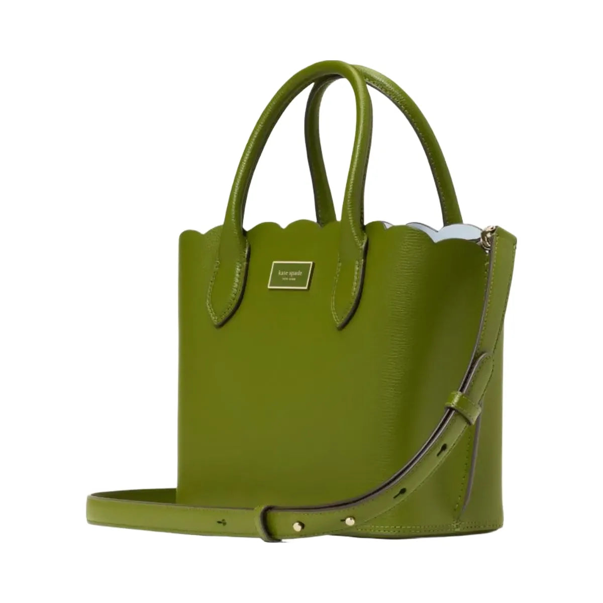 Kate Spade Suite Scalloped Crossbody Tote Jungle Vine