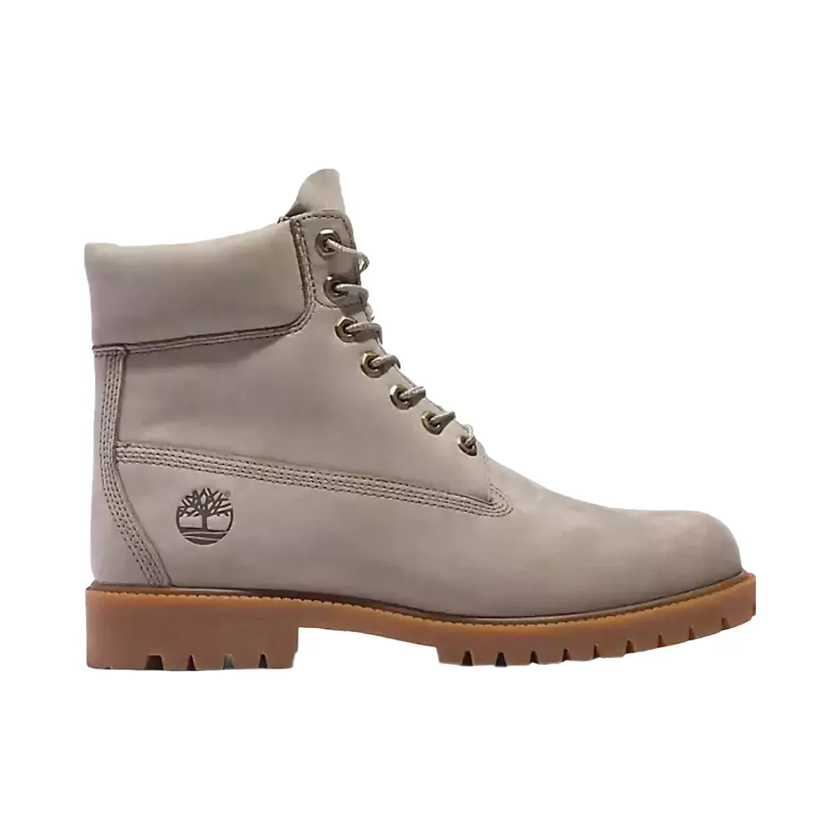 Timberland Heritage 6 Inch Lace Up Waterproof Light Taupe Nubuck