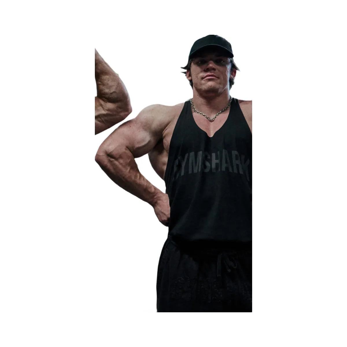 Gymshark Power Stringer - Black/Asphalt Grey
