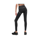 Alo Women's Airbrush High-Waist 7/8 Heart Throb Legging - Black/White