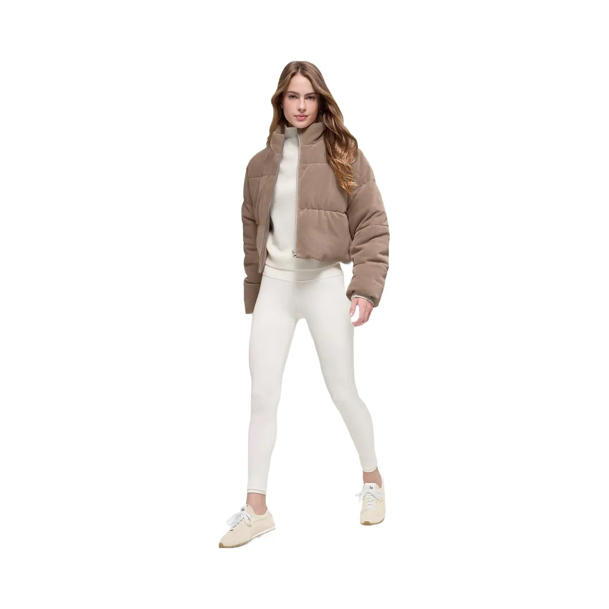 Alo Women's Micro Corduroy Dreamy Puffer - Chai Latte