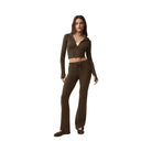 Alo Women's Sway Full Zip Hoodie - Espresso