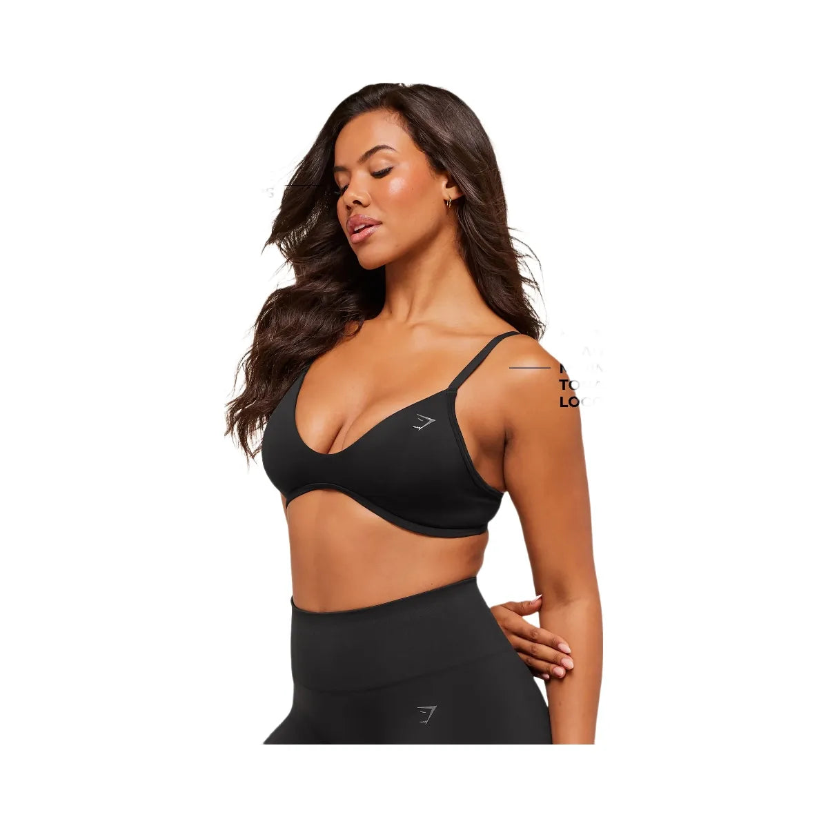Gymshark Soft Sculpt V-neck Sports Bra - Black