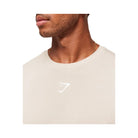 Gymshark Lightweight Seamless Tank - Pebble Grey/White