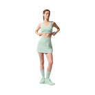 Alo Women's Tennis Club Sweater Knit Bra - Spearmint/White