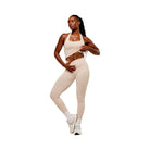 Gymshark Adapt Fleck x Whitney Tank With Shelf - Coconut White