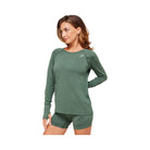 Gymshark Vital Light Long Sleeve Top - Obsidian Green Marl