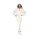 Alo Women's Sherpa Edge Bomber - Ivory