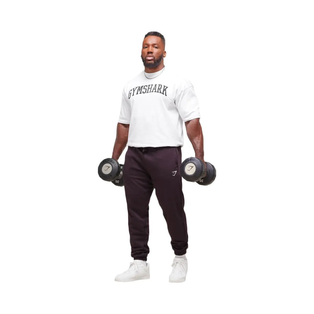 Gymshark Essential Oversized Joggers - Plum Brown