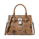 Michael Kors Hamilton Small Patchwork Satchel Driftwood