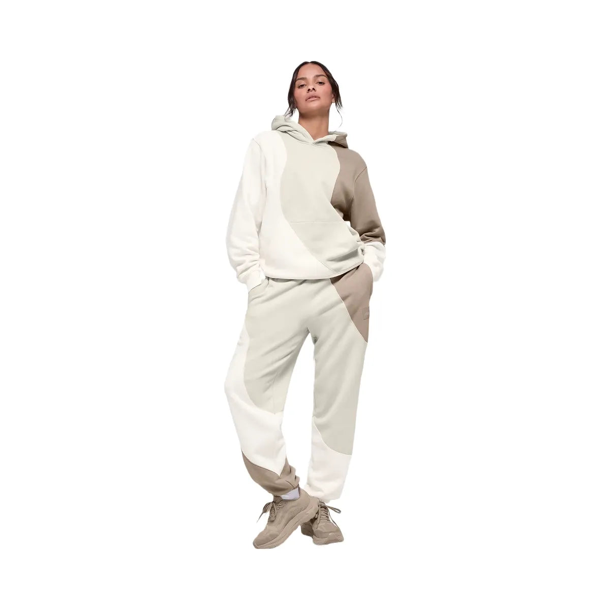 Alo Women's Make Waves Hoodie - Ivory/Bone/Gravel