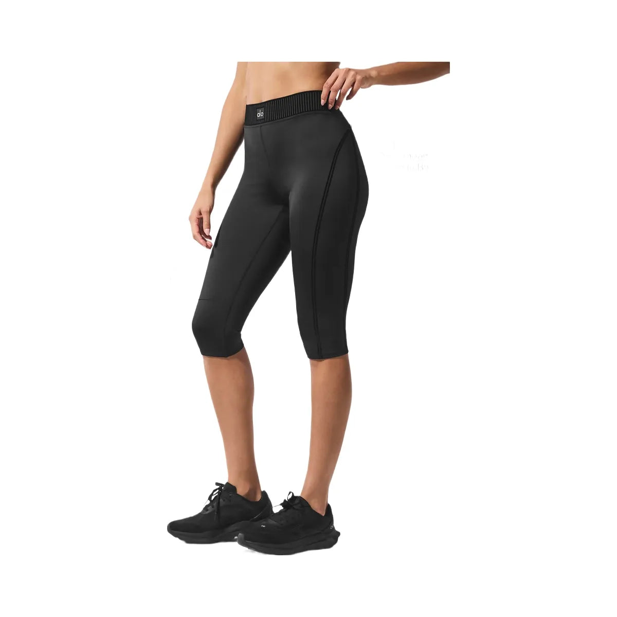 Alo Women's Airlift High-Waist Line Up Capri - Black
