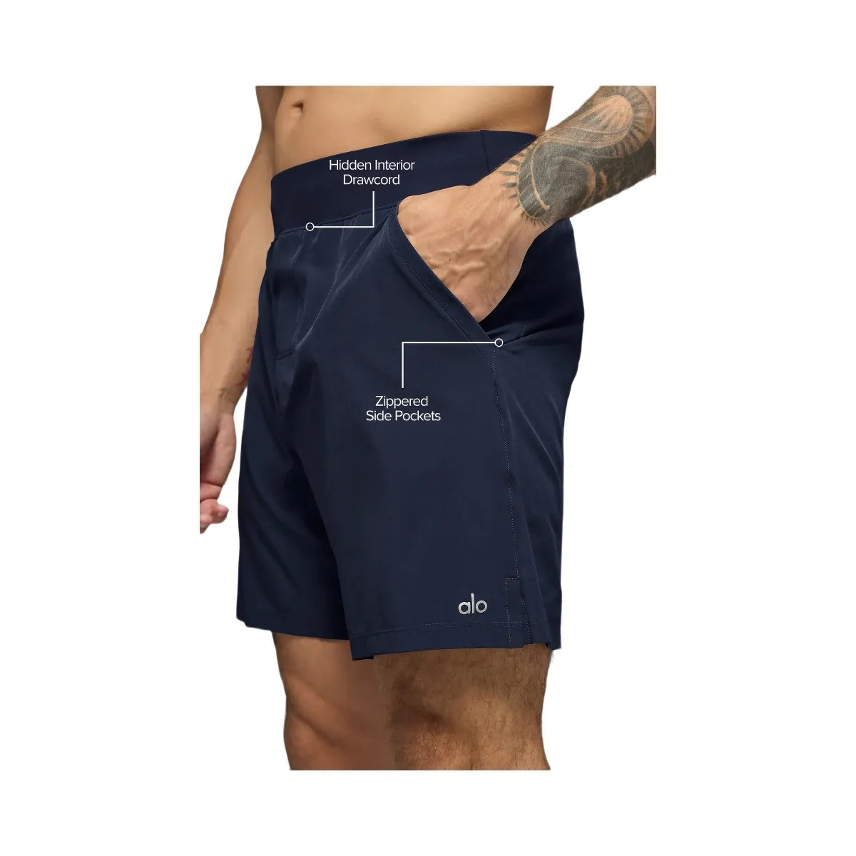 Alo Men's 5" Repetition Short - Navy