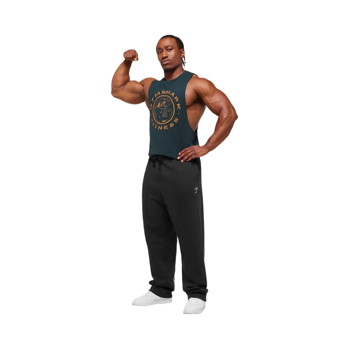 Gymshark Legacy Drop Arm Tank - Deep Petrol Blue