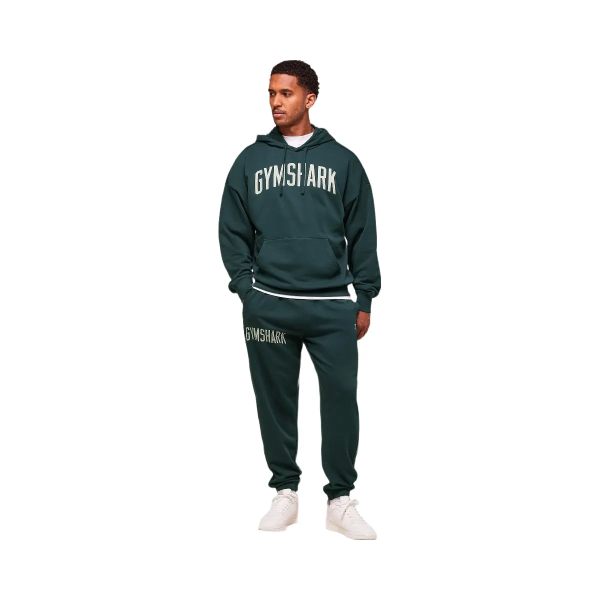 Gymshark Worn Graphic Hoodie - Deep Petrol Blue