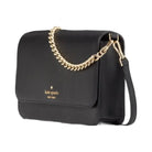 Kate Spade Madison Willow Medium Flap Convertible Crossbody Purse Black