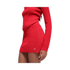 Alo Women's Denim Knit High-Waist Skirt - Bright Red